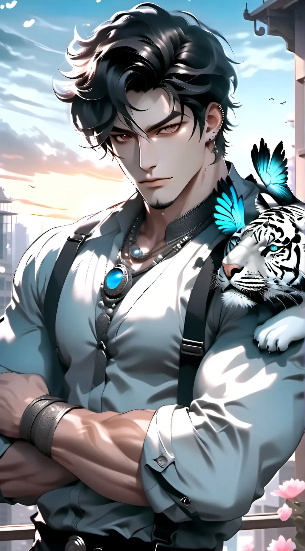 ai character: freddy kim park background