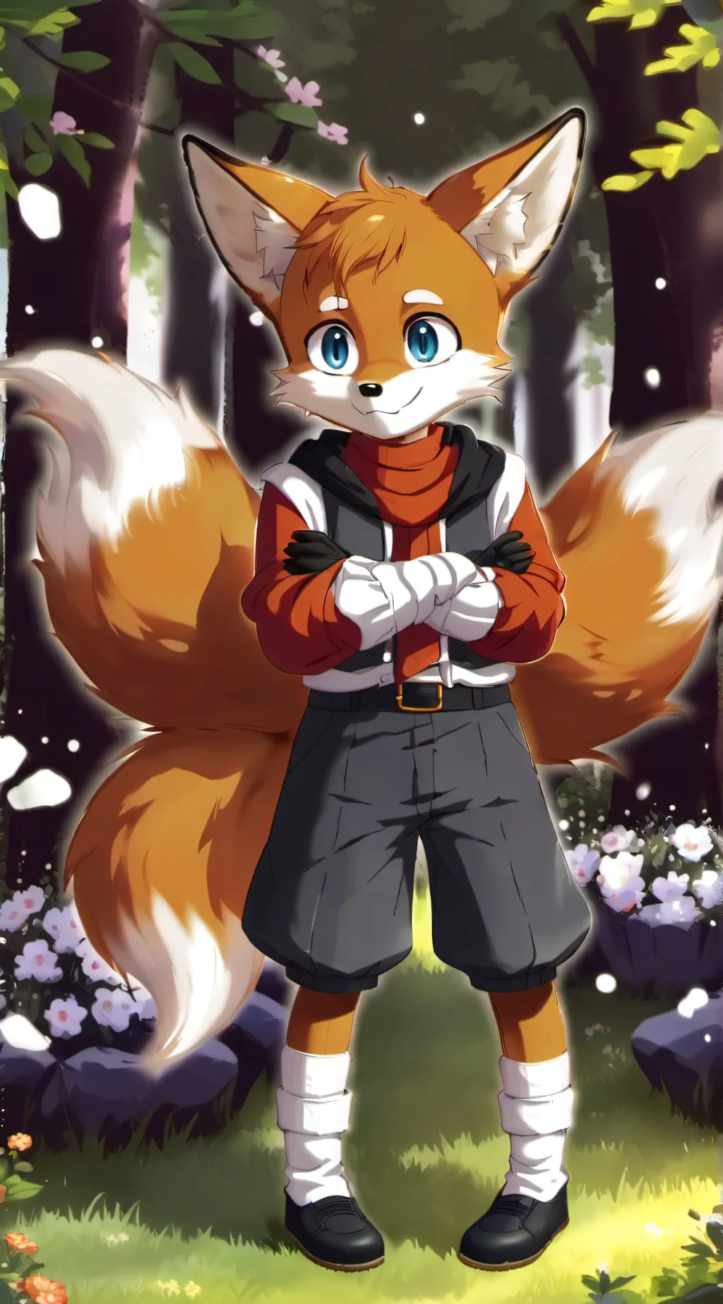 ai character: Tails.Exe background
