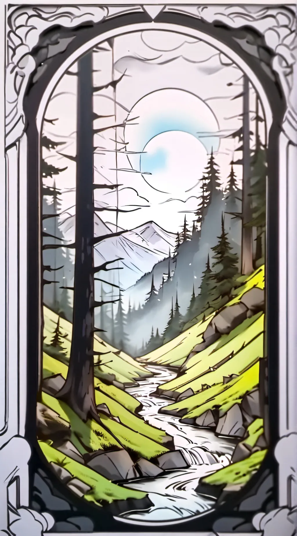 ai character: Smiling infection  background