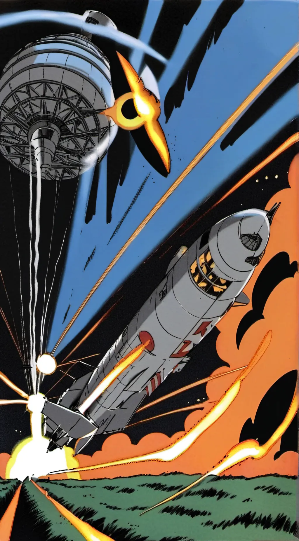 ai character: battel of skyship background