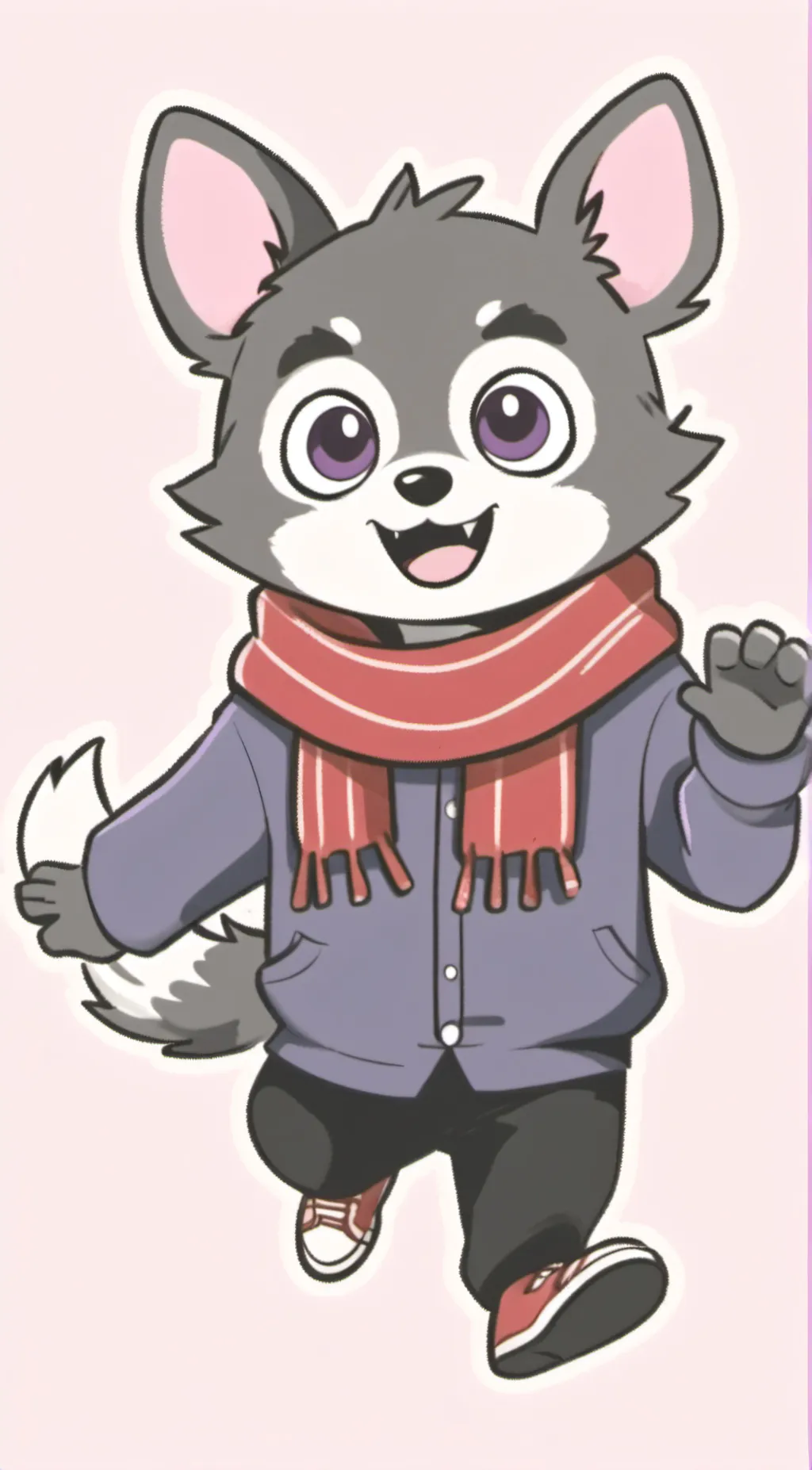 ai character: Rambley racoon background