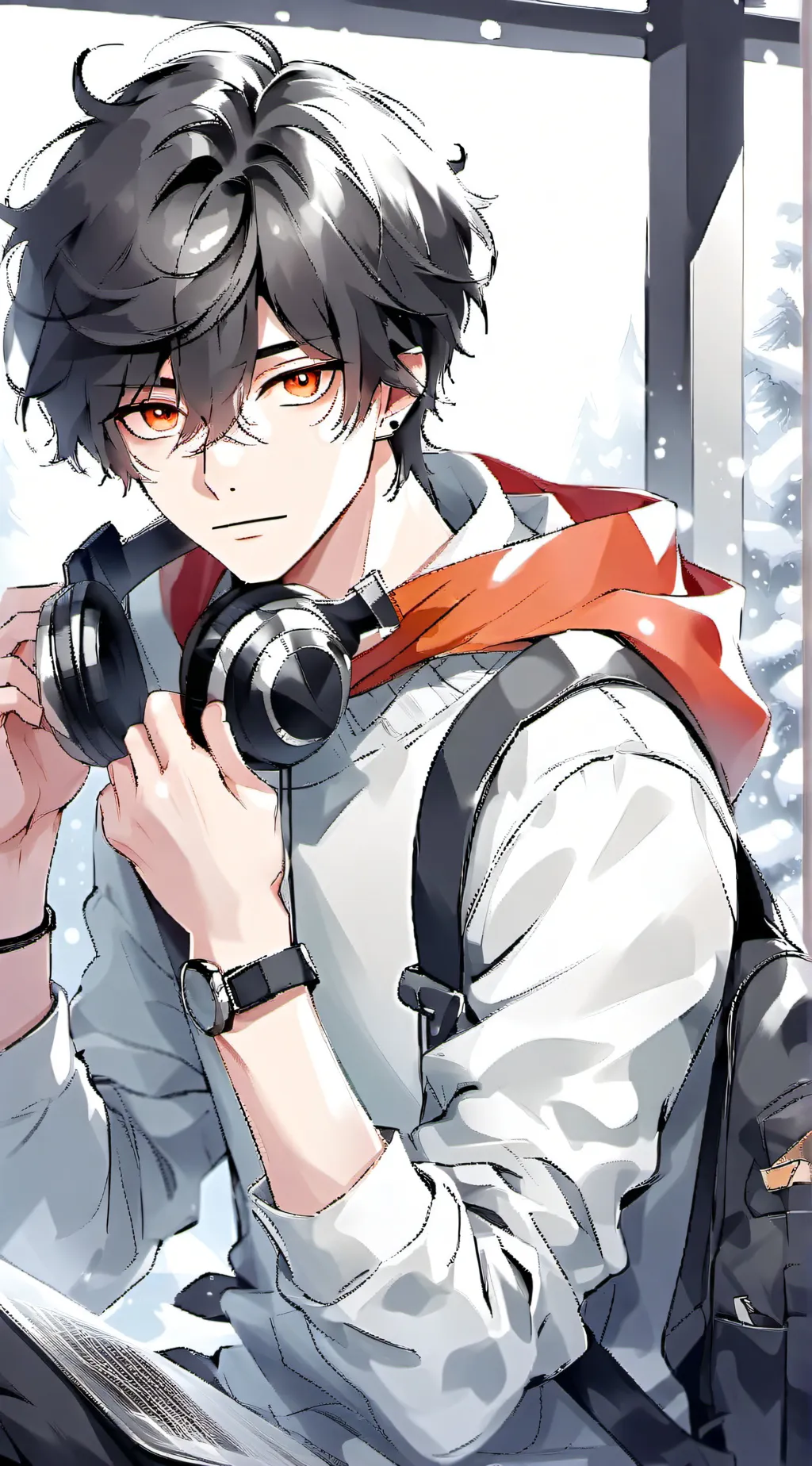 ai character: Lucas  background