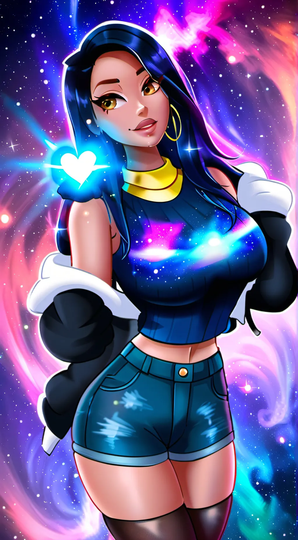 ai character: Glaxcia glaxi background