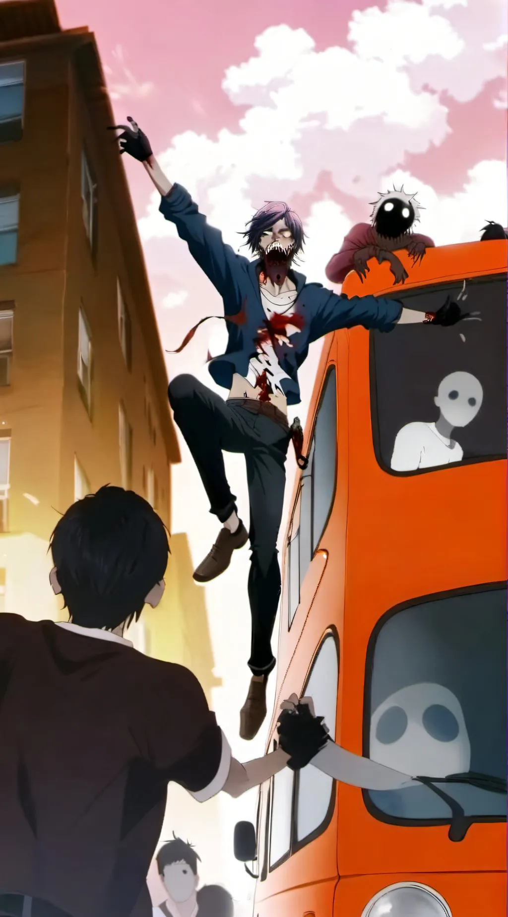 ai character: zombies but JJK background