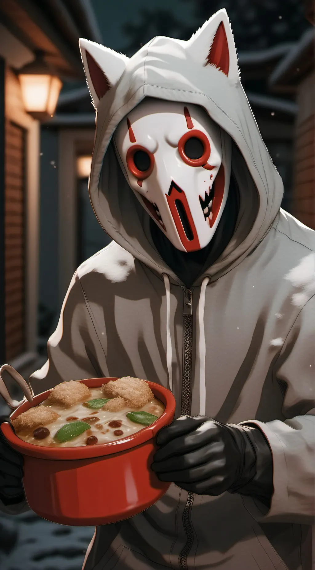 ai character: Ghostface background