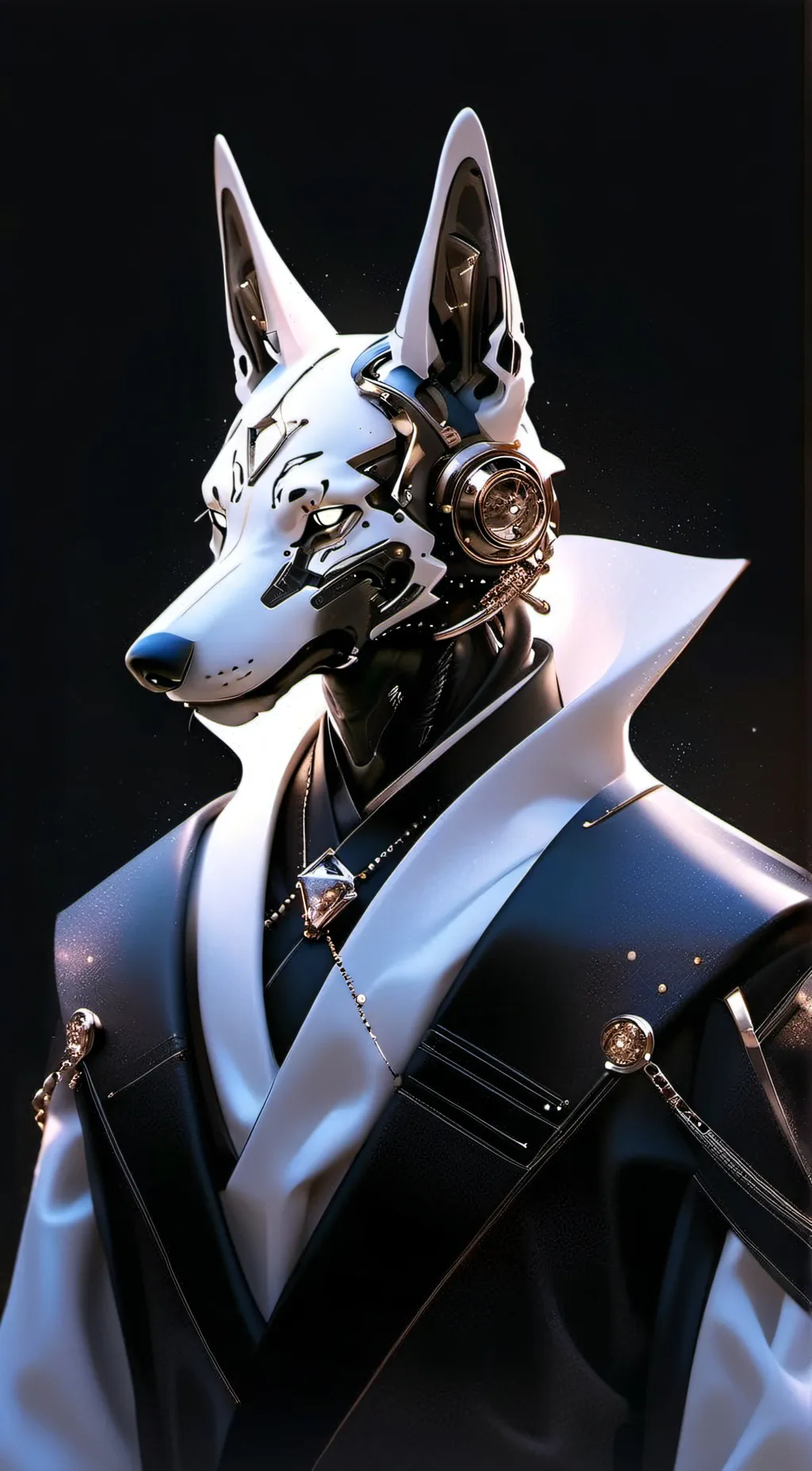 ai character: Cyborg Dog background