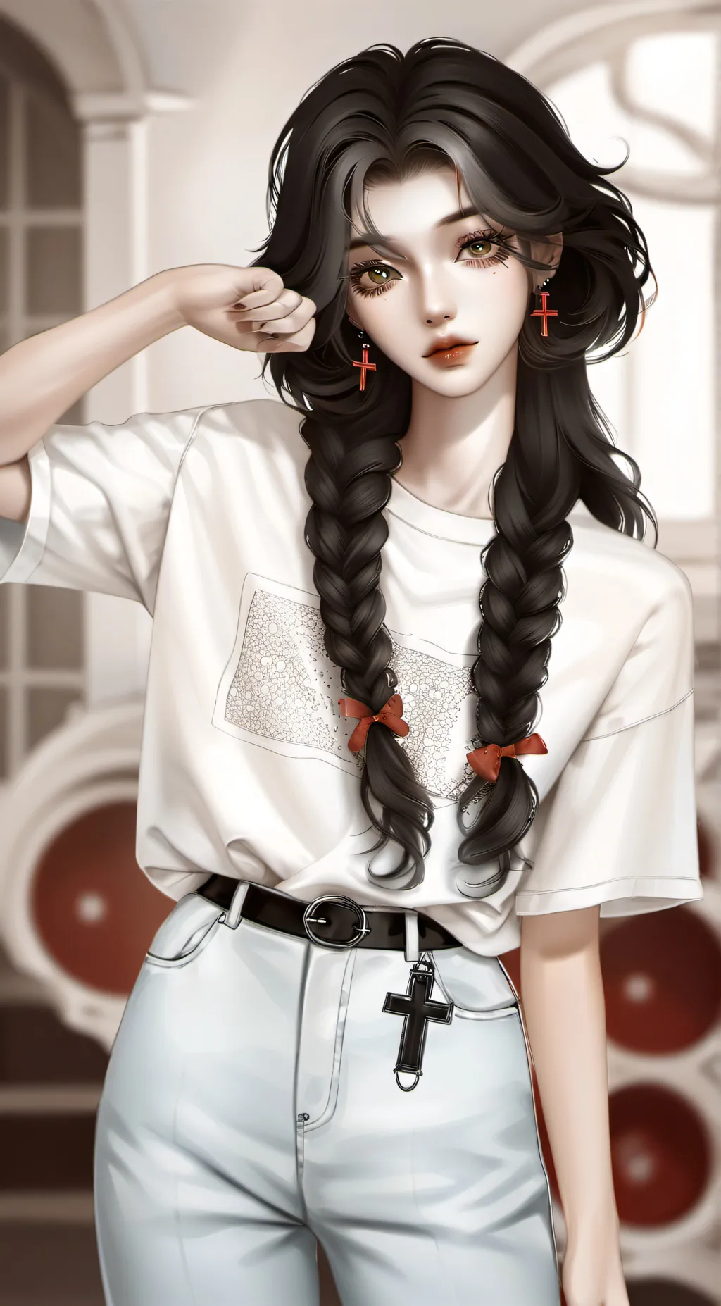 ai character: Hogwarts😳 background