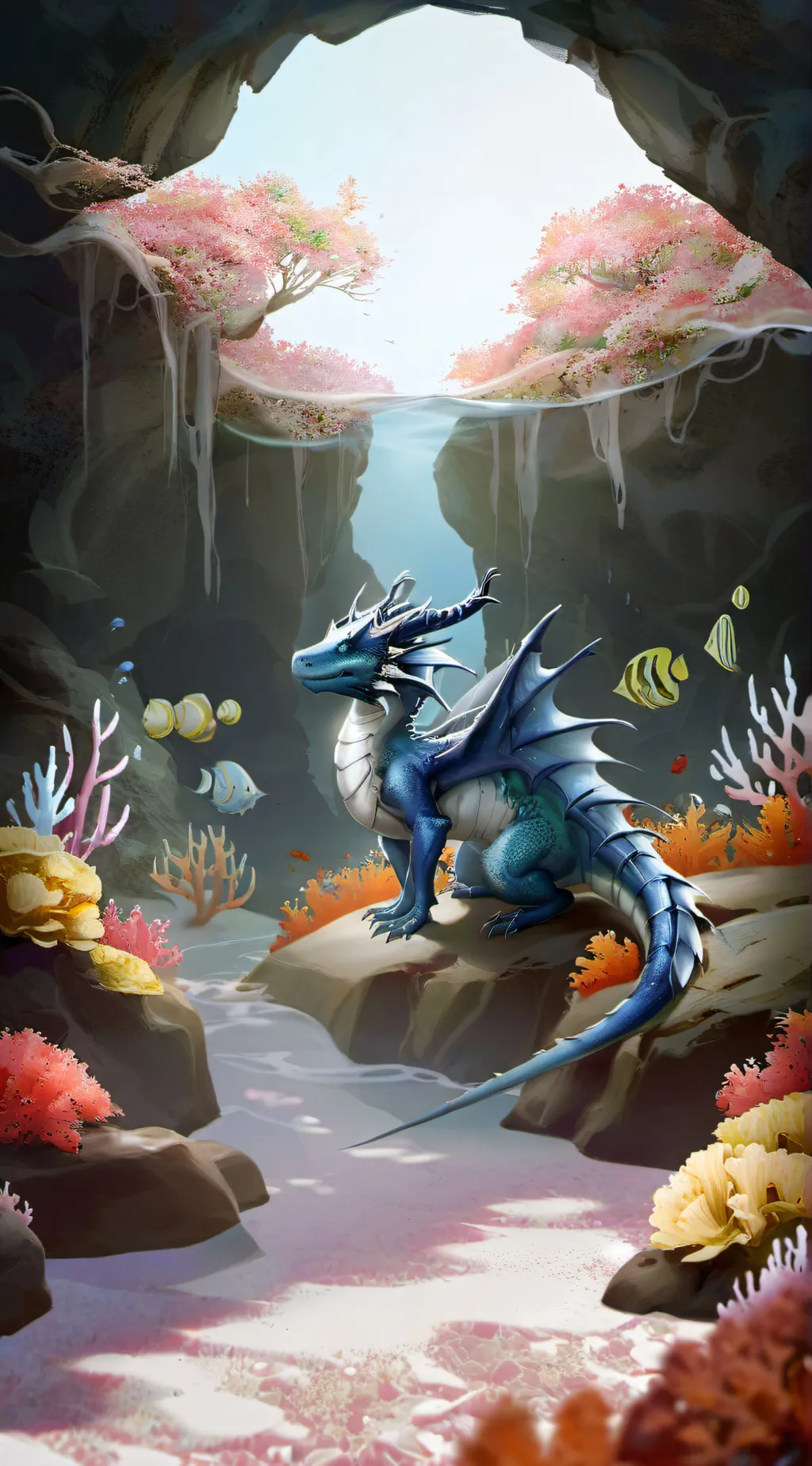 ai character: Coral  background