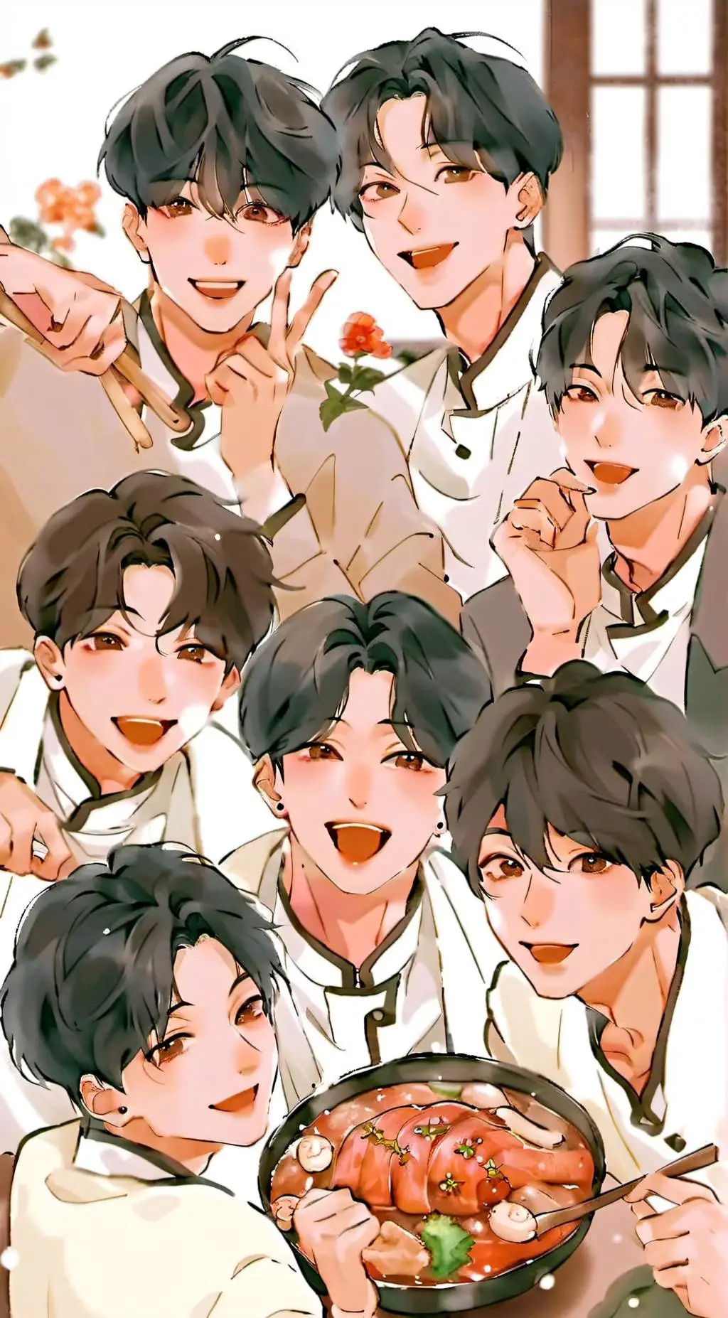 ai character: Enhypen  background