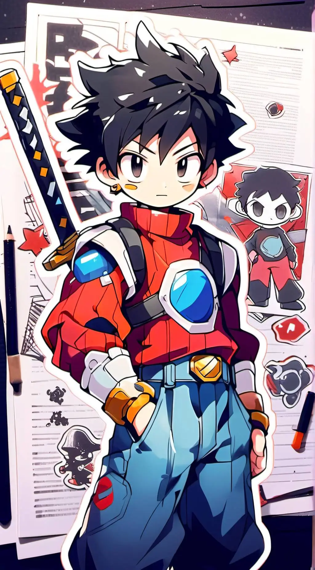 ai character: Galin Star. #83 background