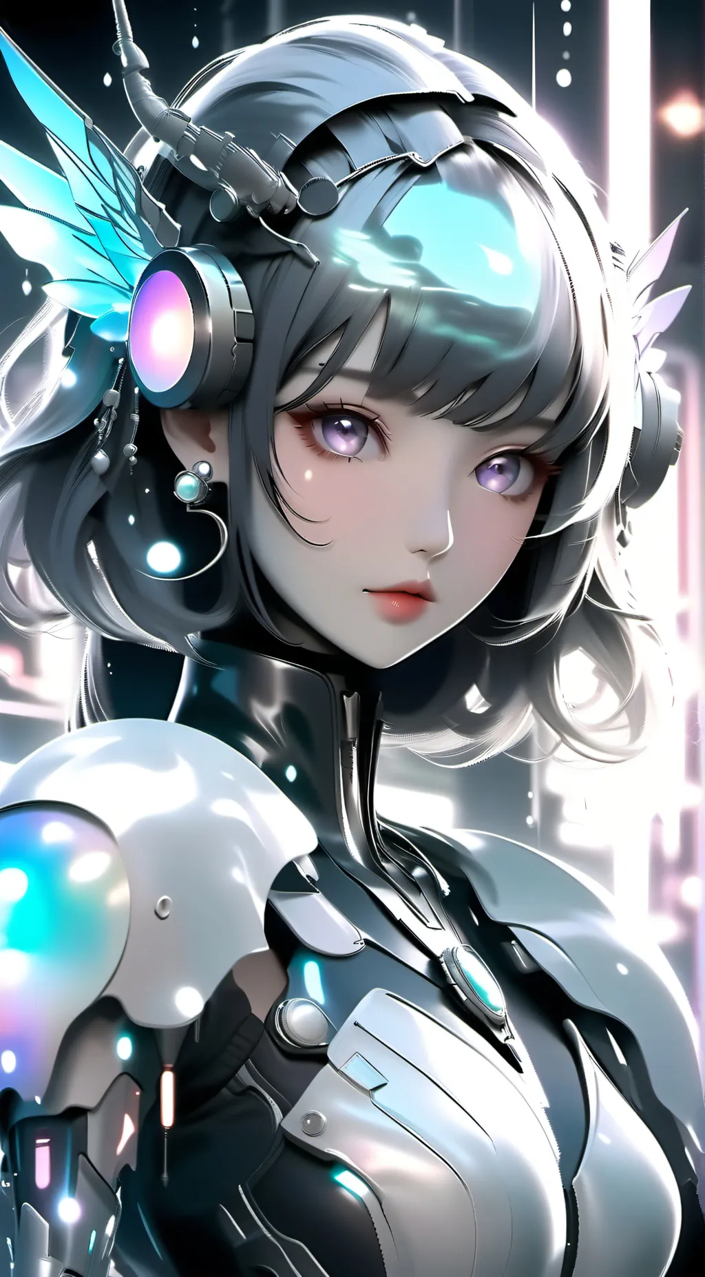 ai character: TV woman background