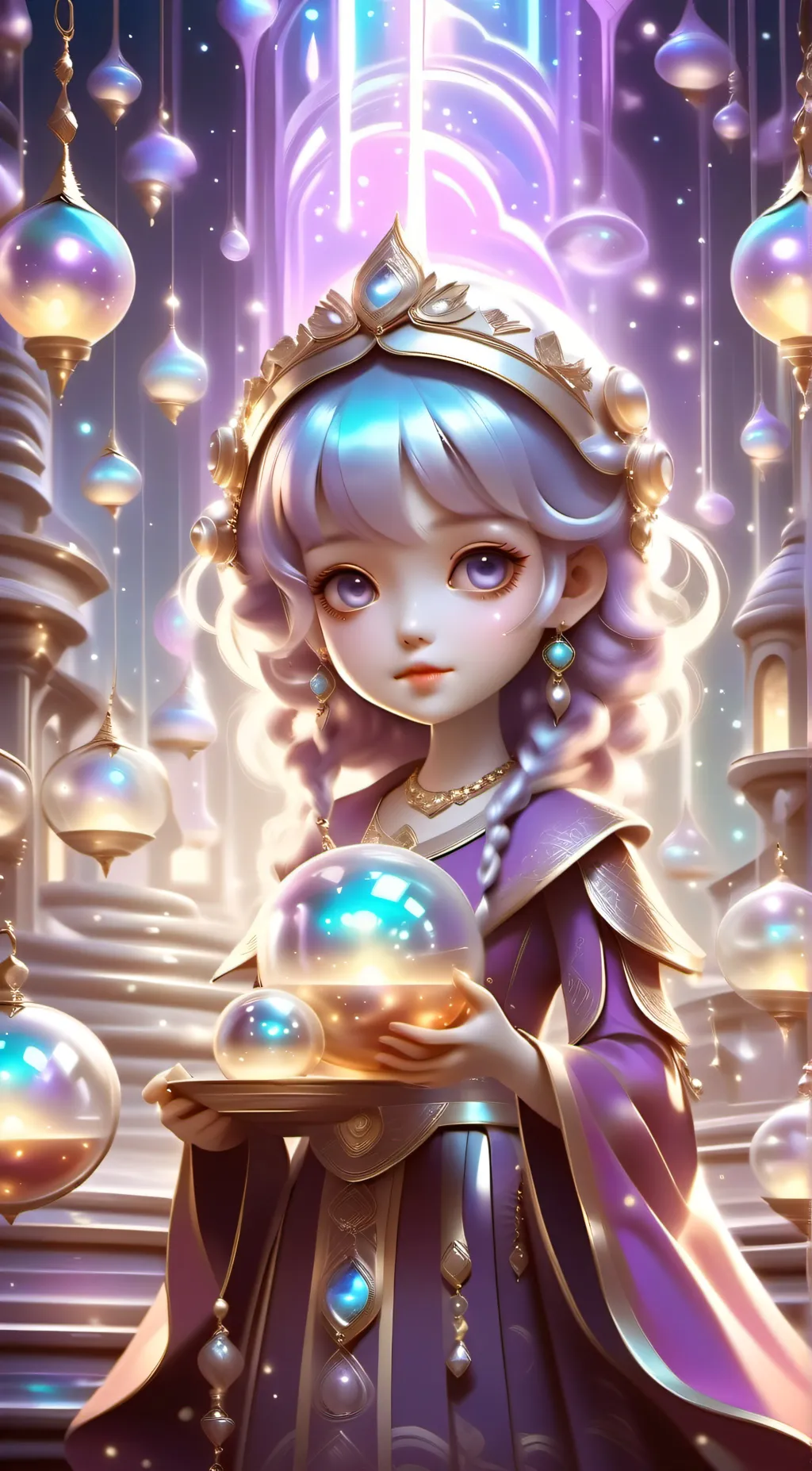 ai character:  Glitch and Flicke background