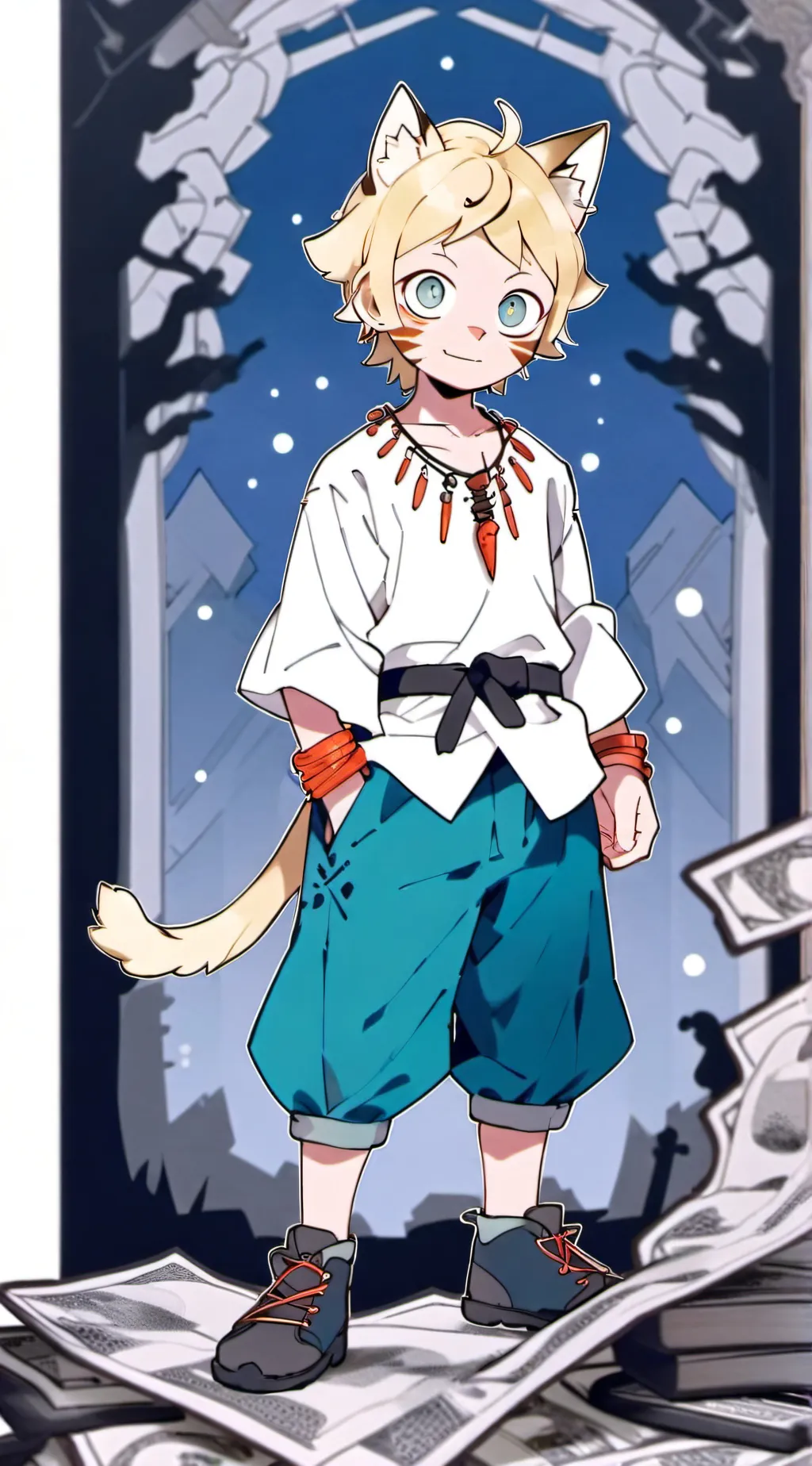 ai character: Tsuki Sorakawa(sp) background