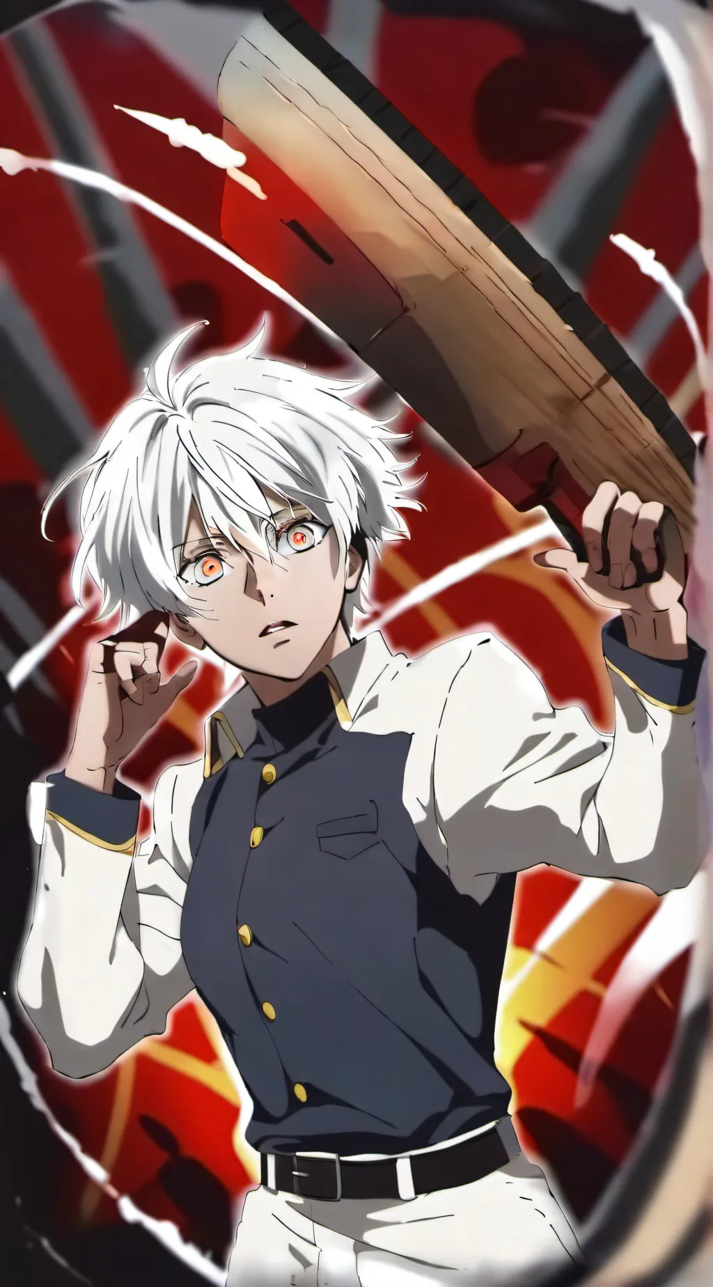 ai character: gojo saturo background