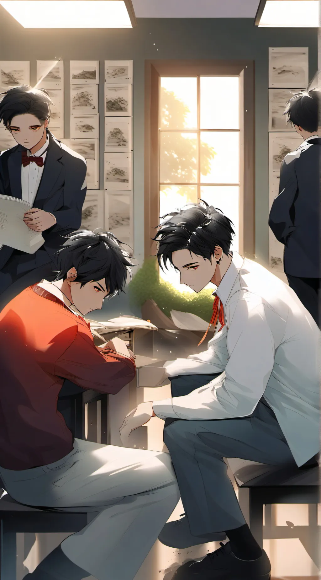 ai character: all boys school  background