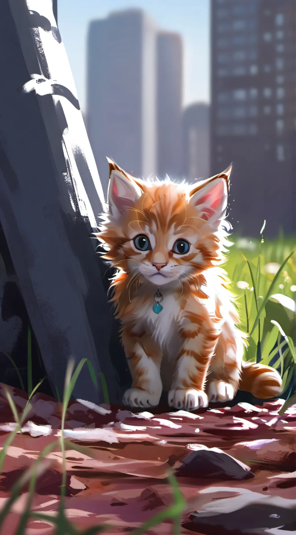 ai character: Little kitten background
