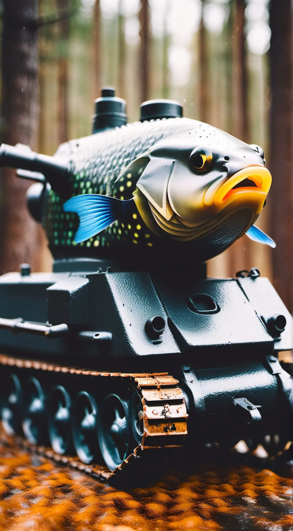 ai character: tank fish crew background