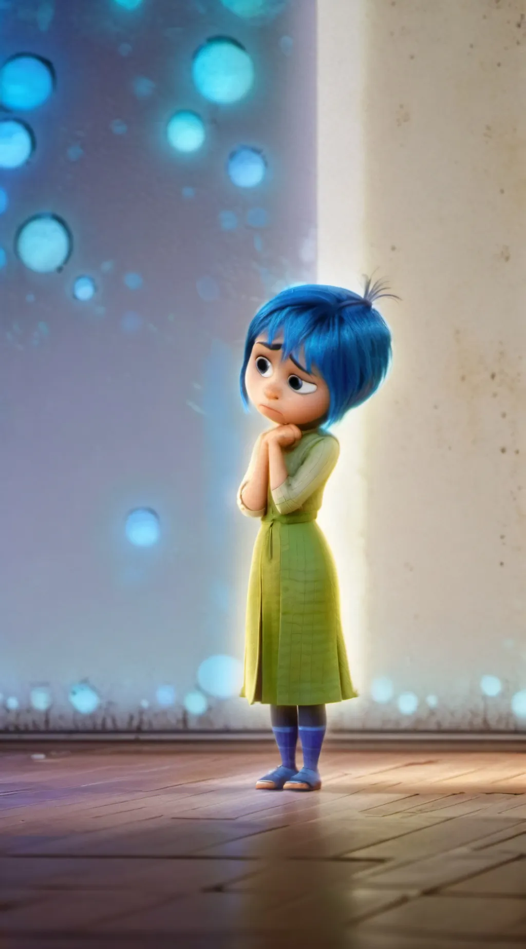 ai character: Sadness  background