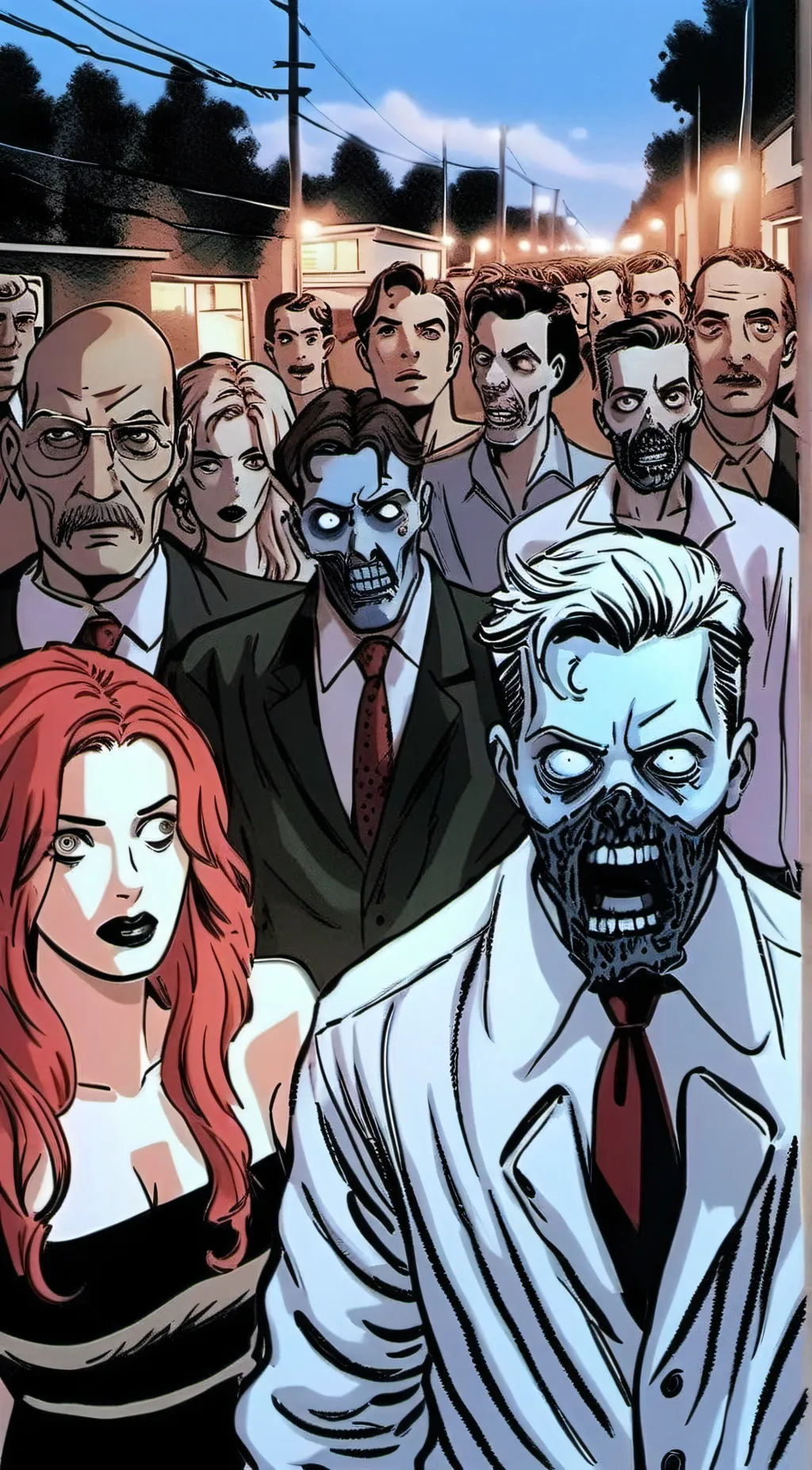 ai character: zombie apocalypse  background