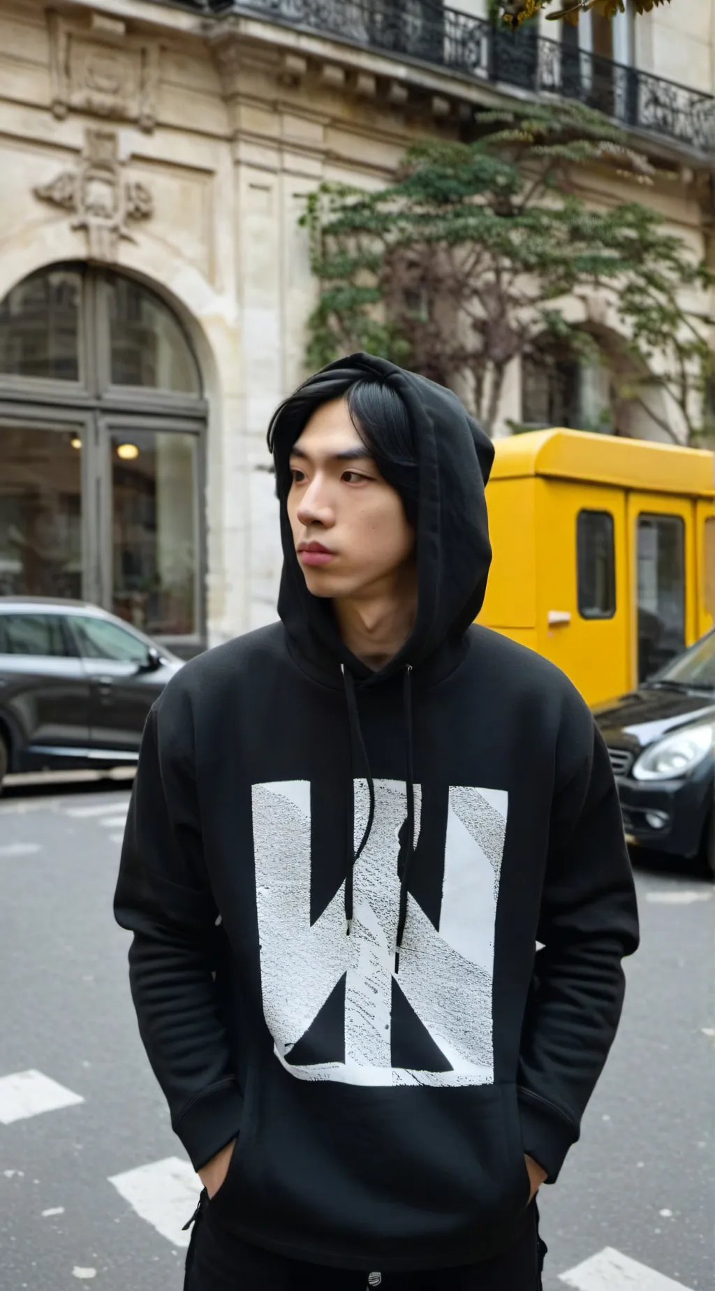 ai character: HYUNJIN background