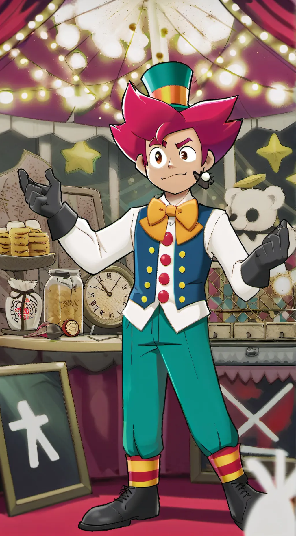 ai character: Chester brawl star background