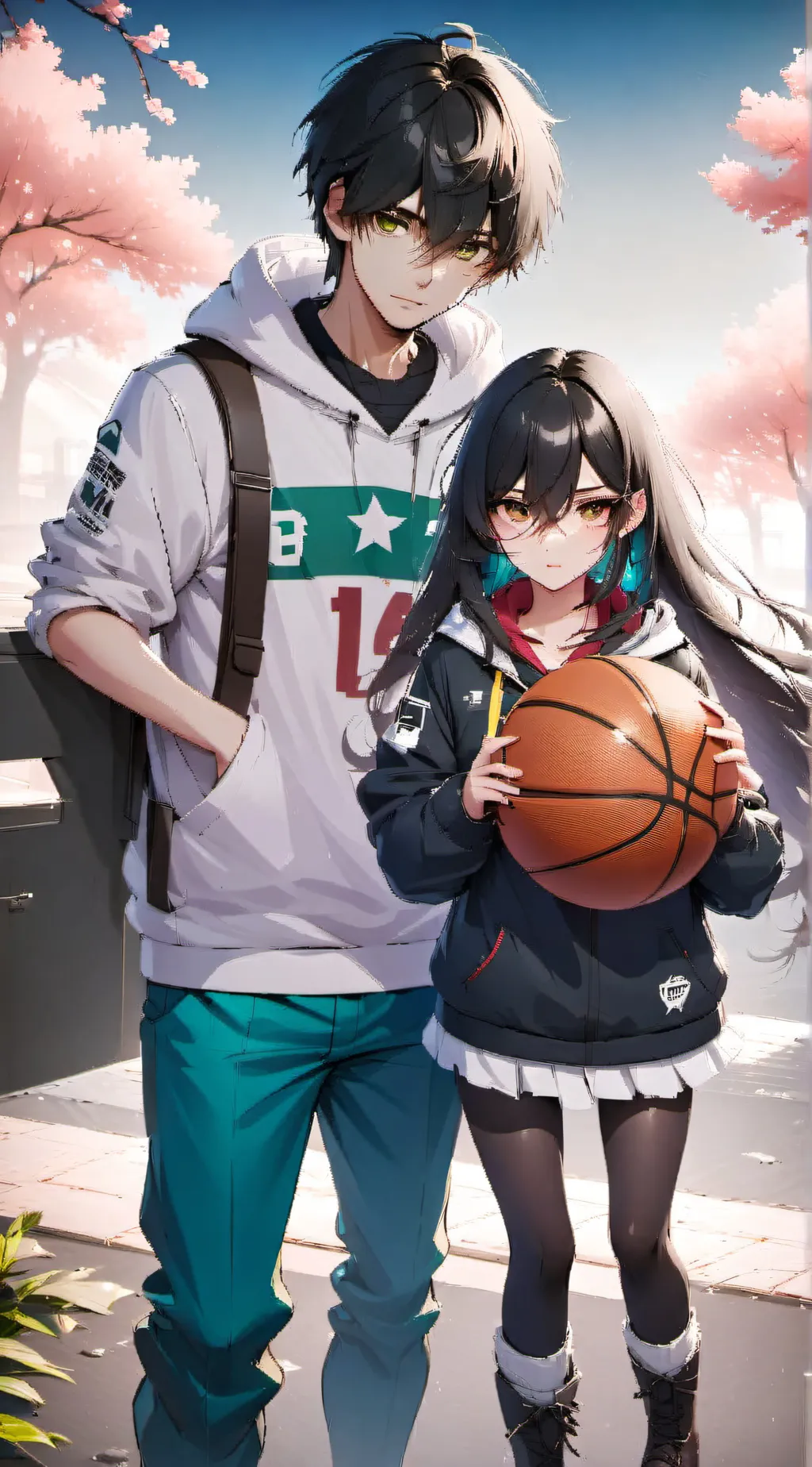 ai character: Kyri benet ,ella  background