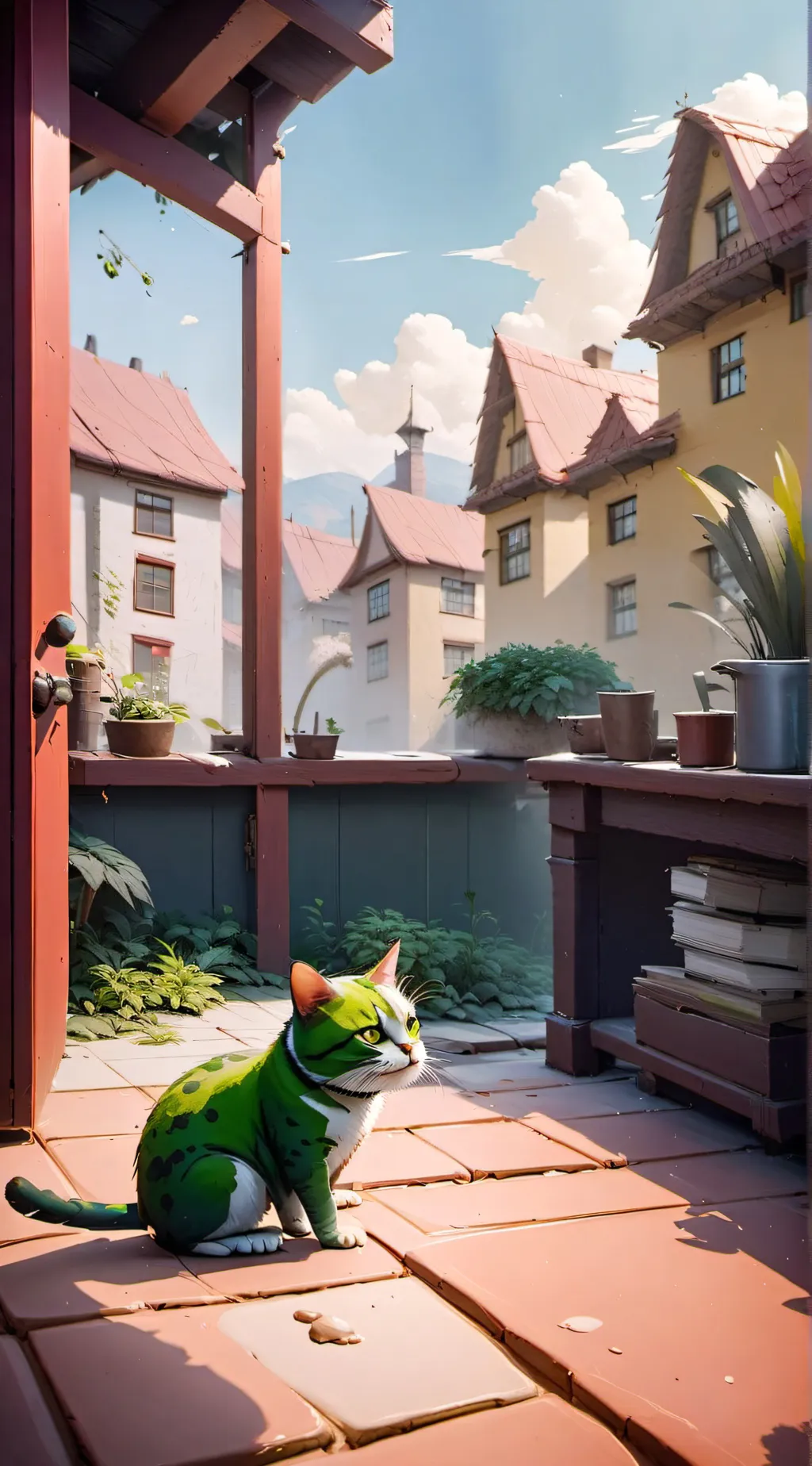 ai character: frosch background