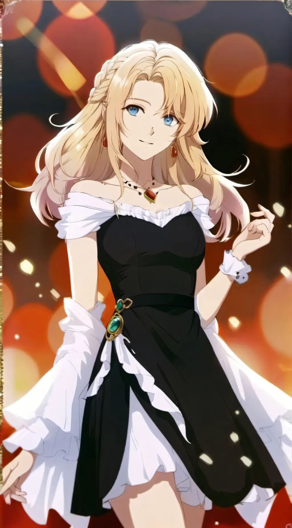 ai character: Mha prom  background