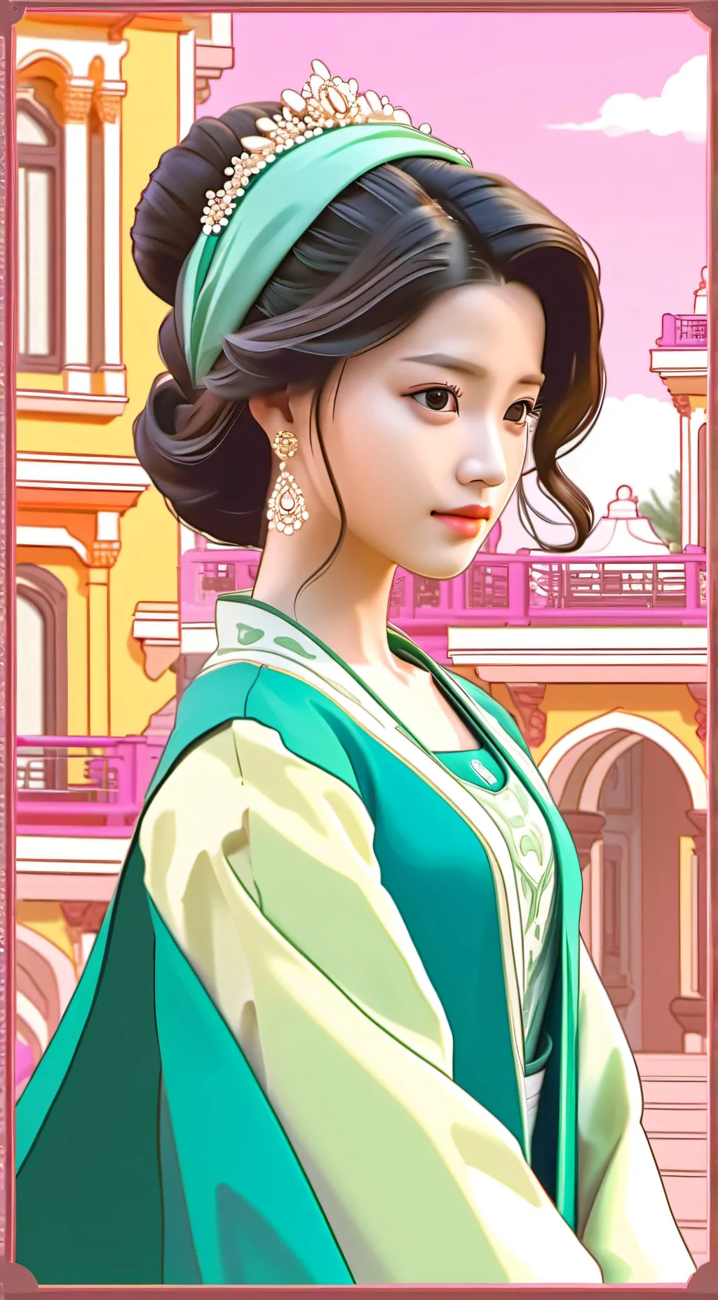 ai character: pan rain background