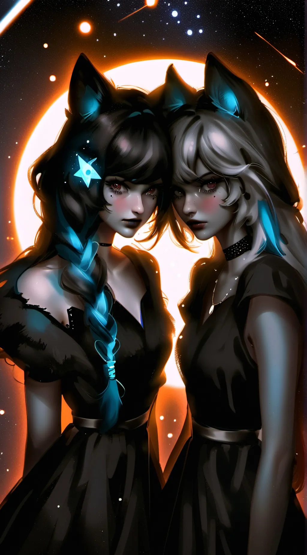 ai character: Emotion Moon Twins background