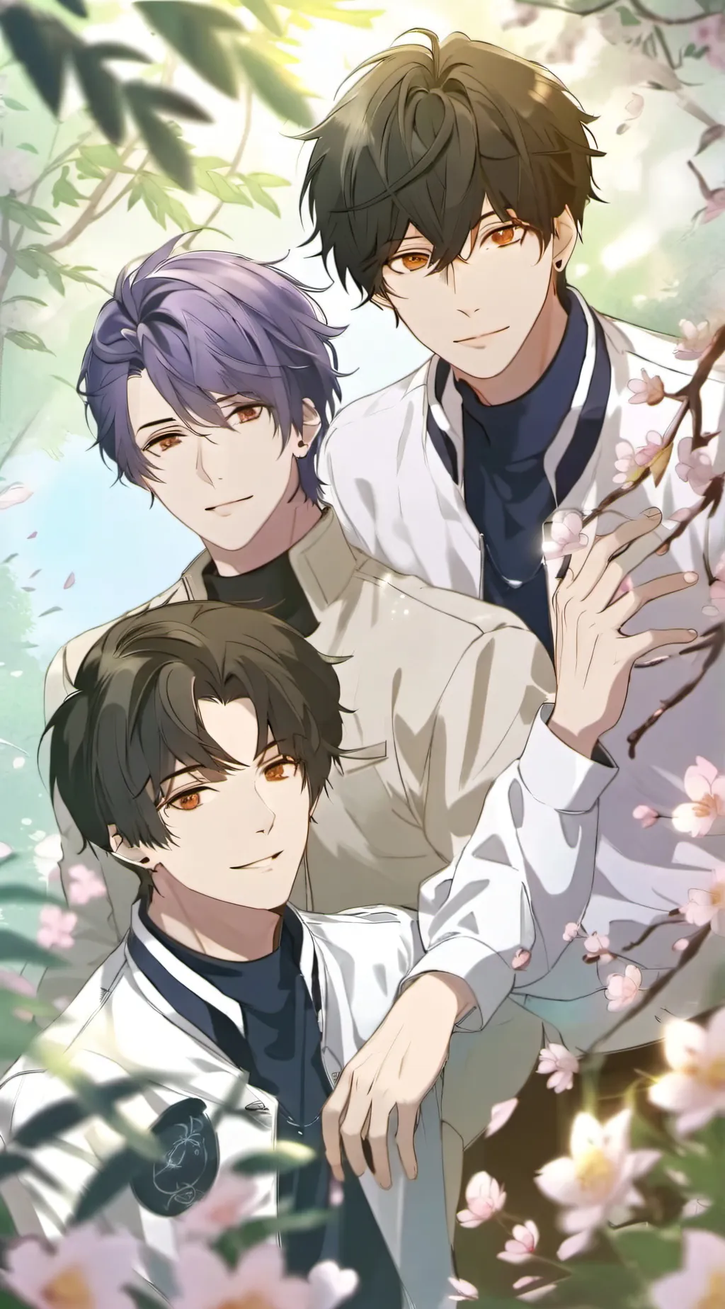 ai character: 3 boyfriends  background