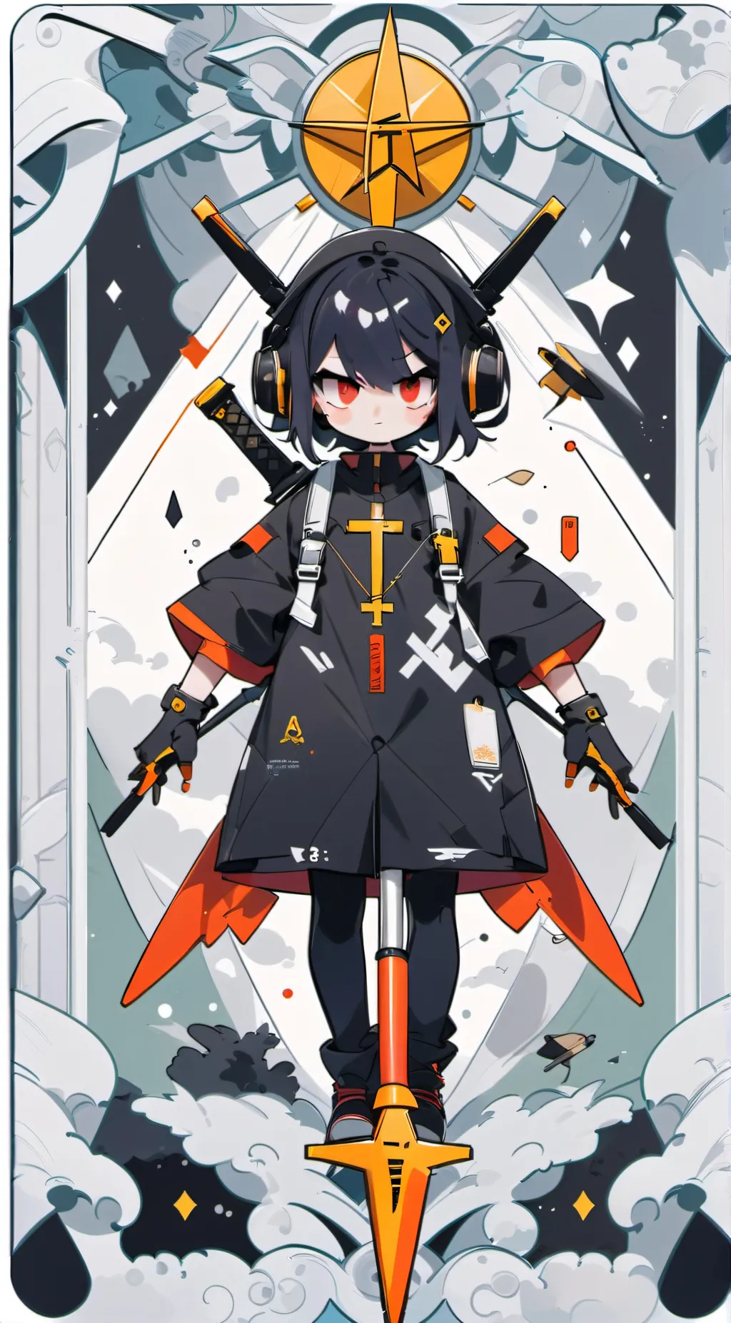 ai character: Uzi  background