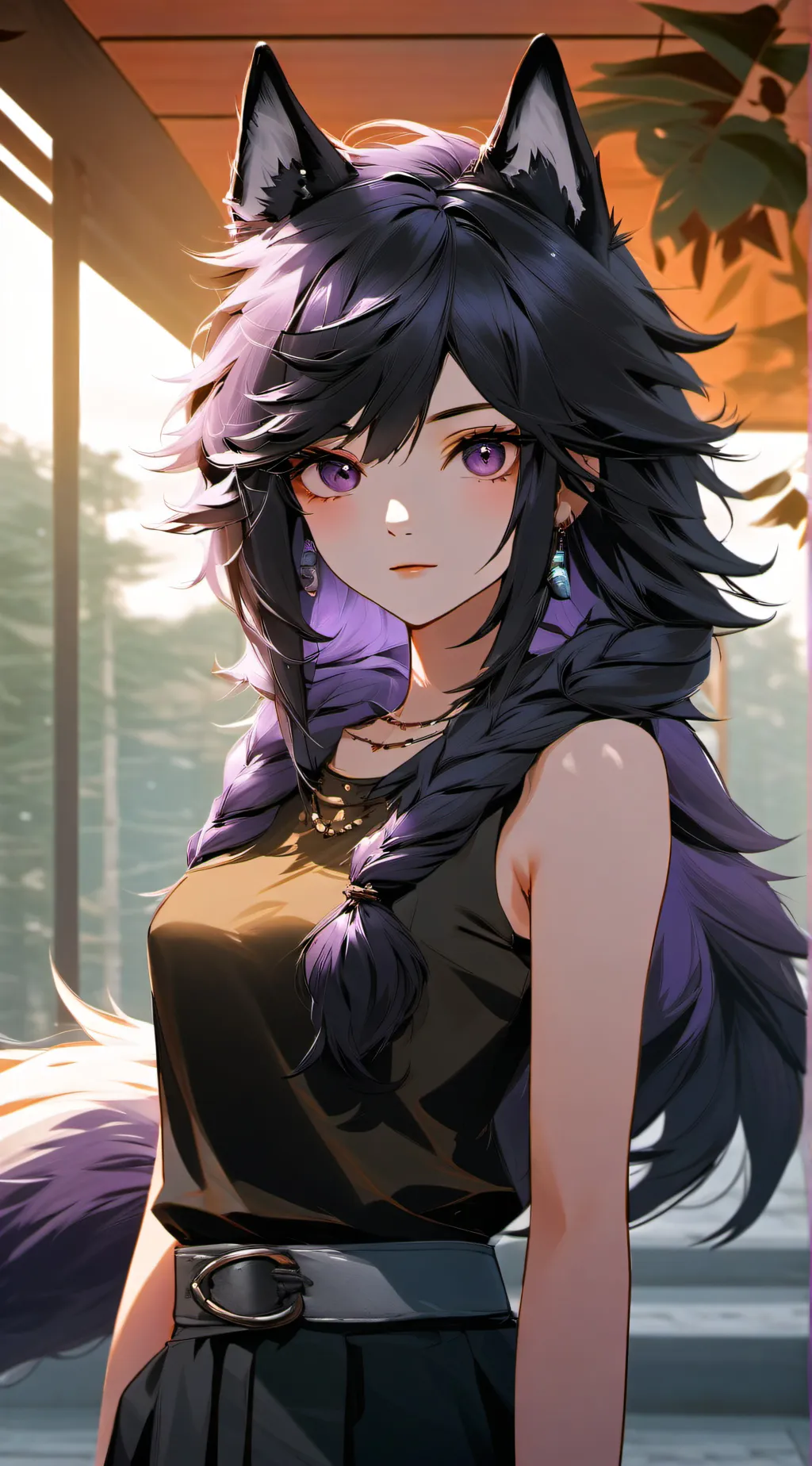 ai character: Ebony background