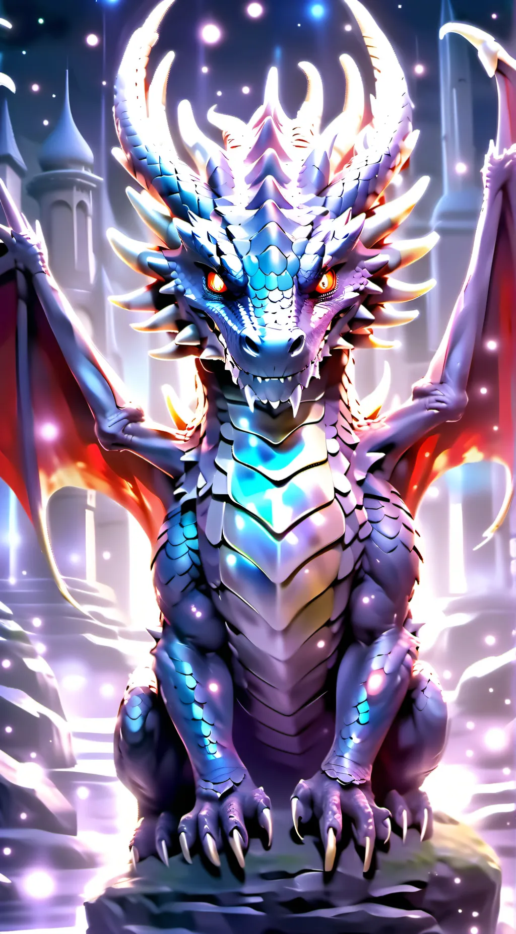 ai character: silk background