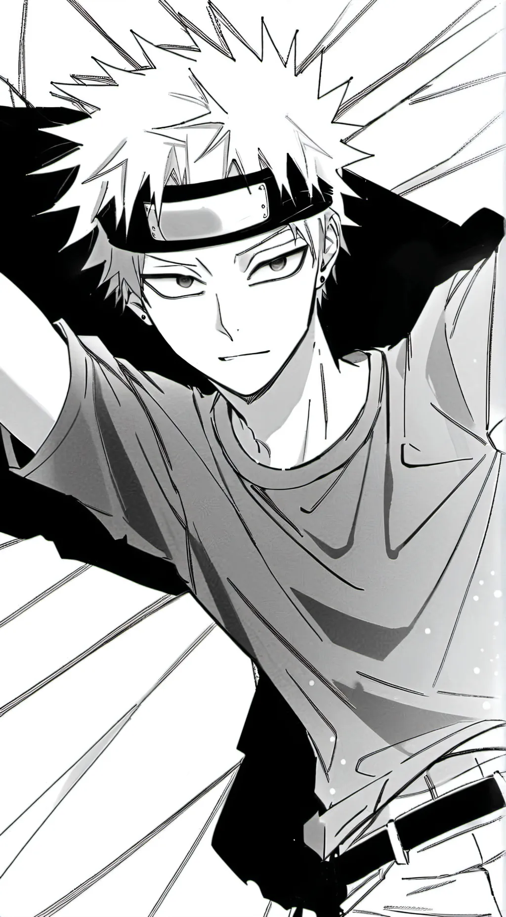 ai character: bakugo 💥💥 background