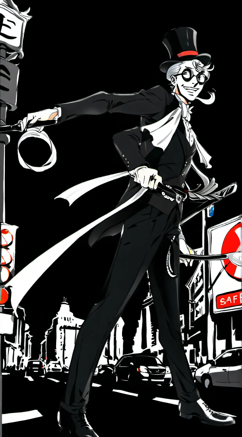 ai character: troll face  background