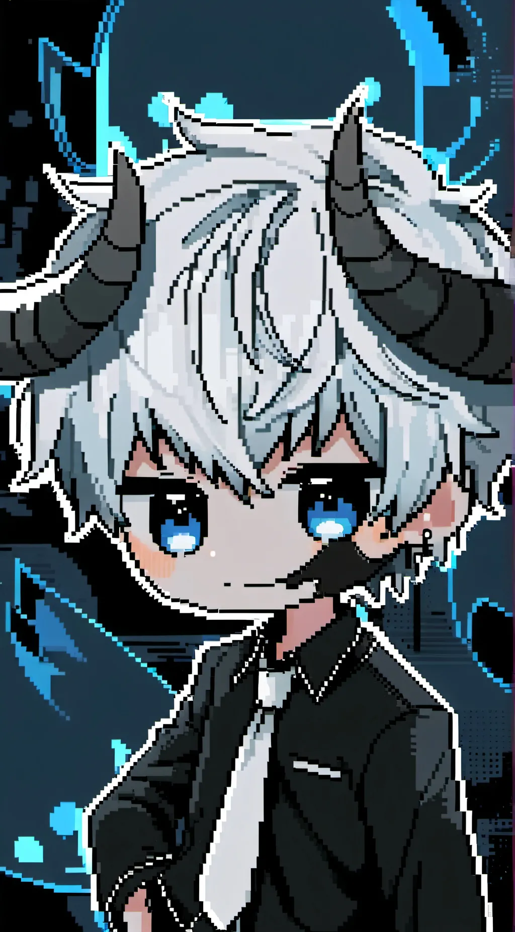 ai character: black blood  background