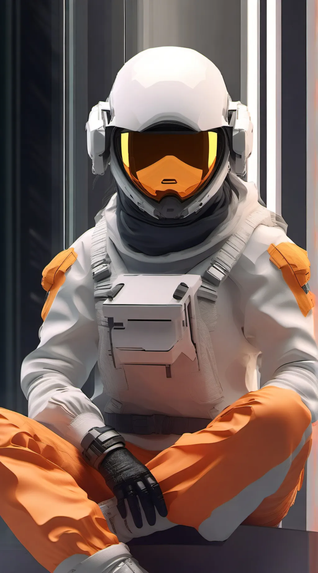 ai character: cammando  background