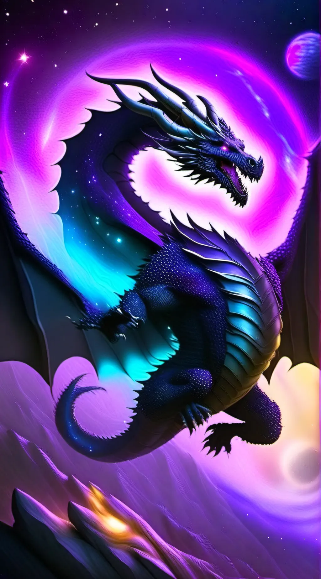 ai character: the dark dragon  background