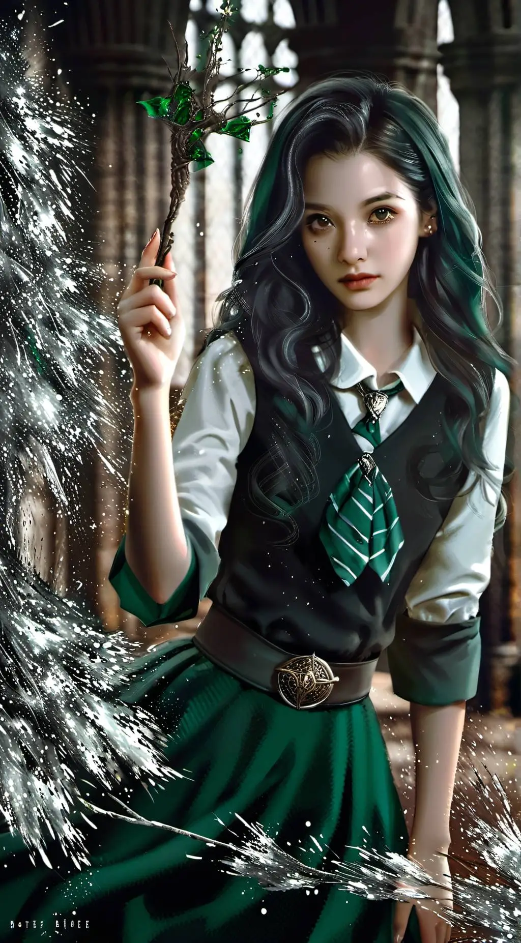 ai character: Violet Riddle  background