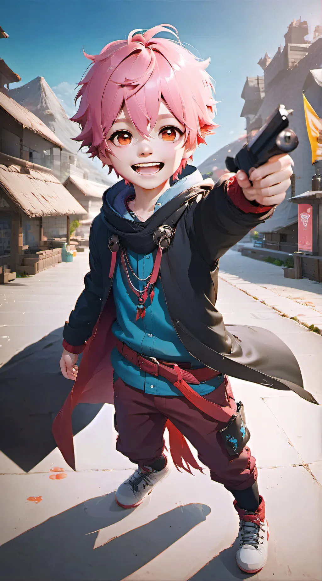 ai character: The kid will shoot background
