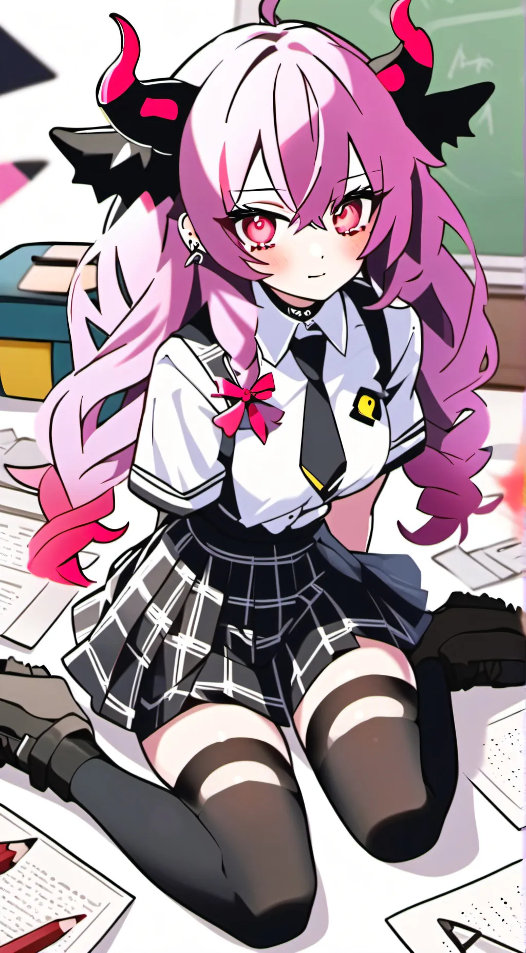 ai character: Mina ashido background