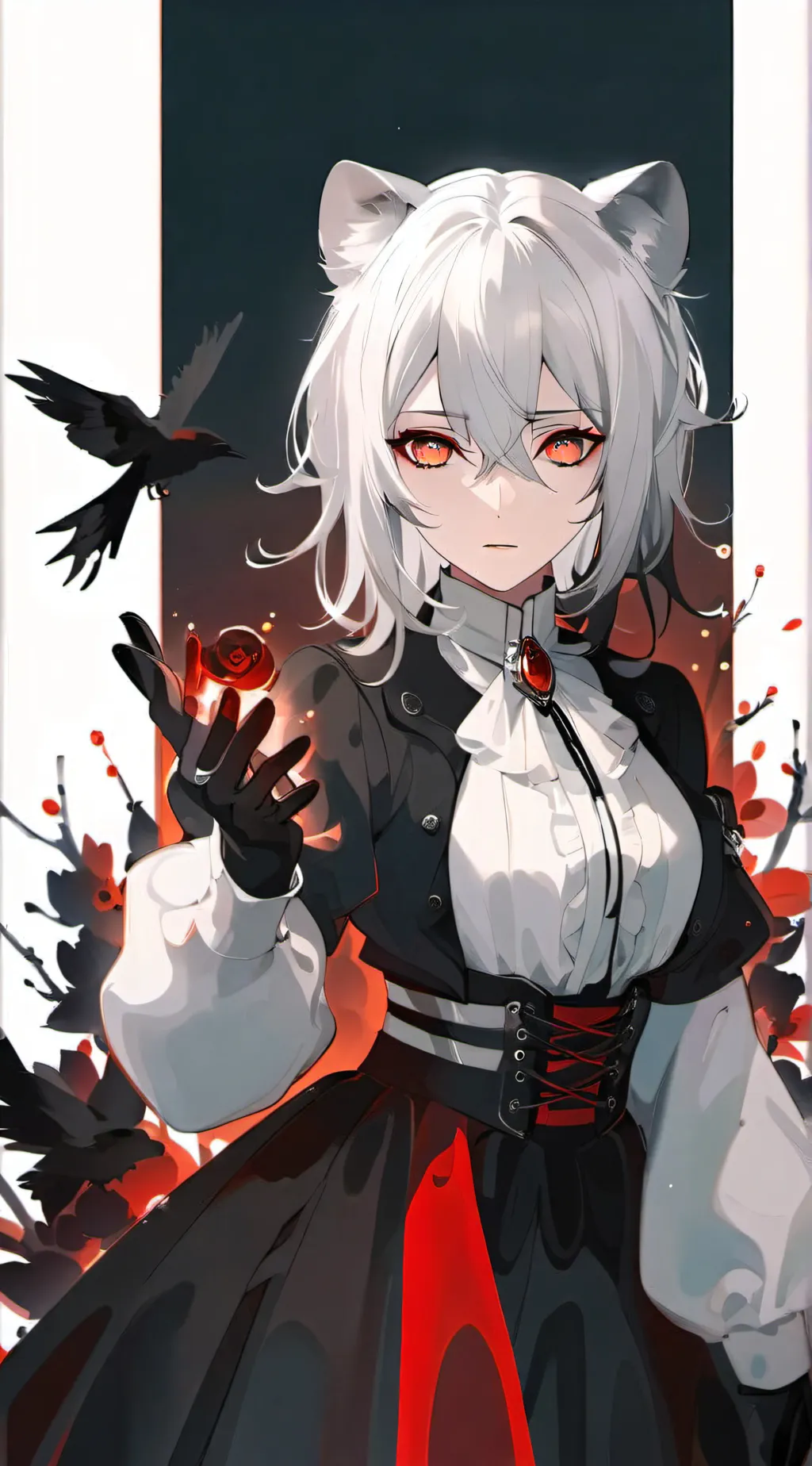 ai character: Rose background