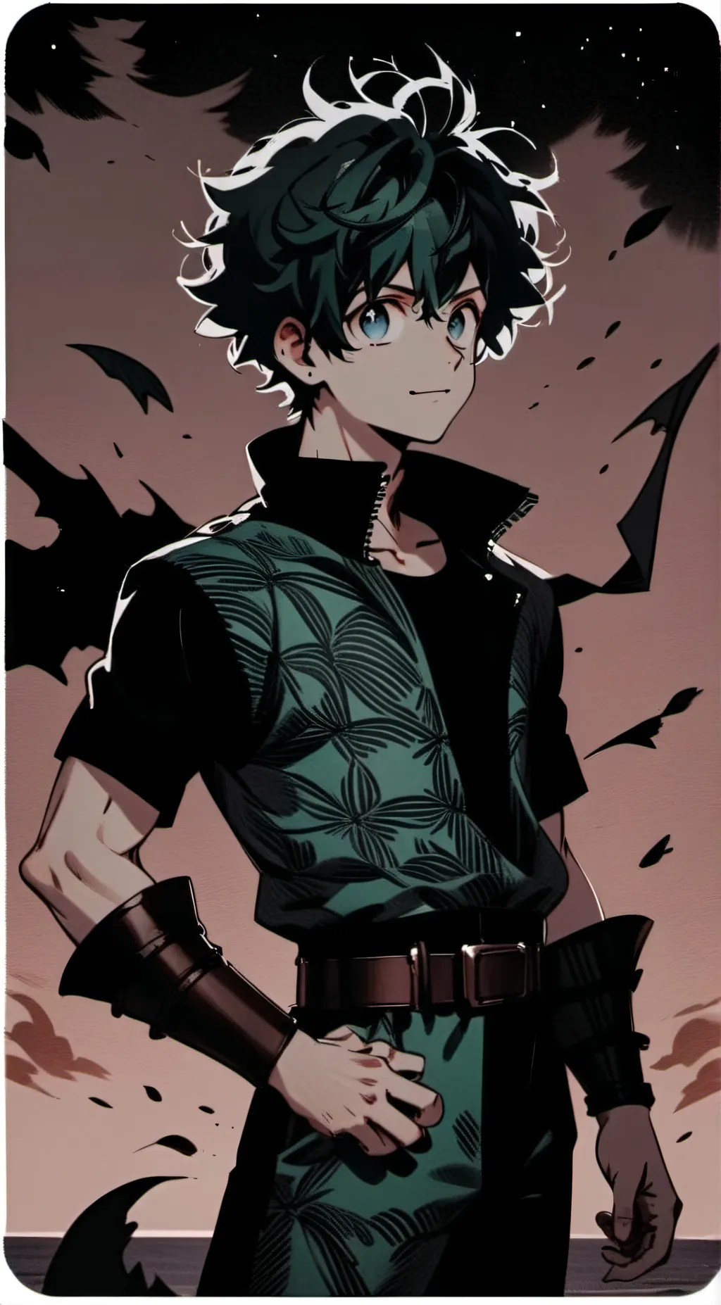 ai character: villain deku  background