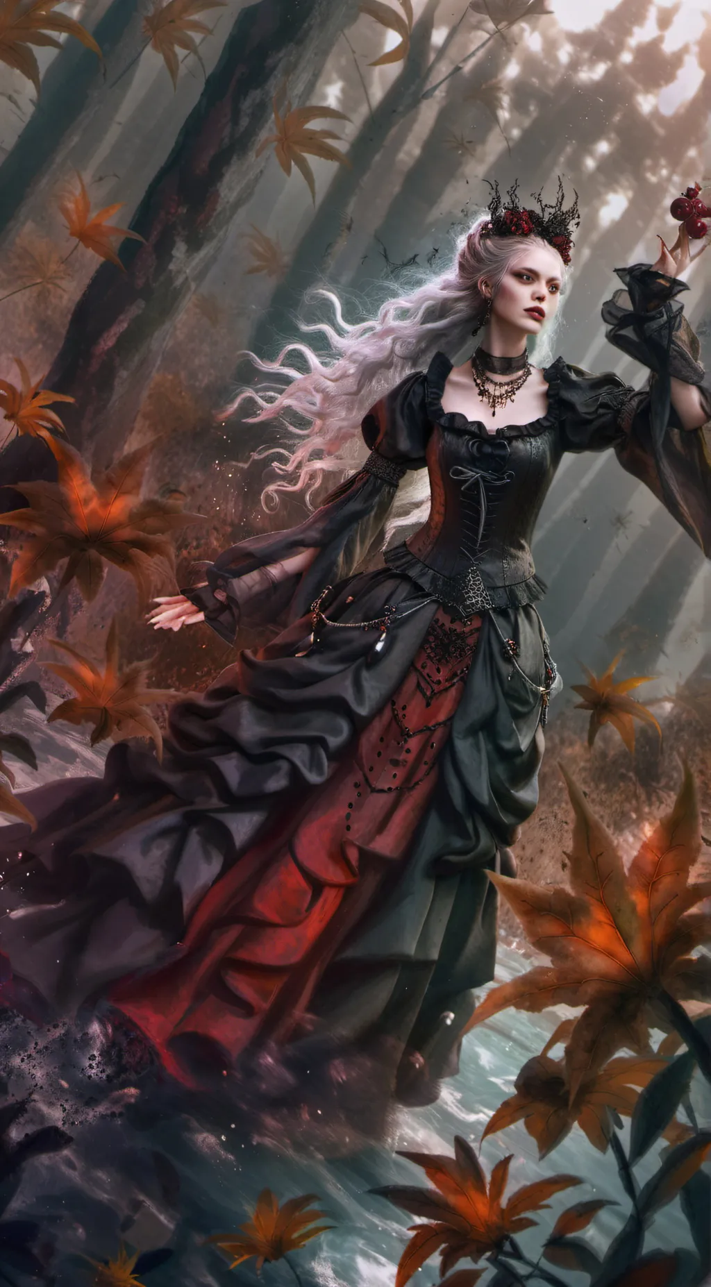 ai character: Evil lilly  background