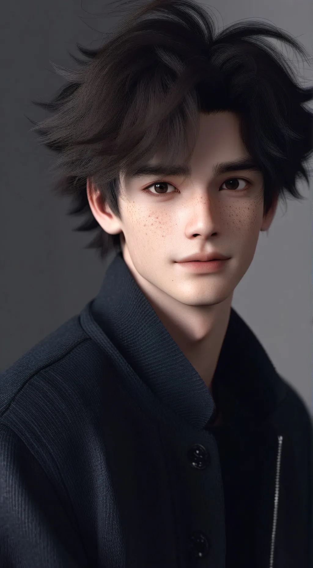 ai character: lucas brown background