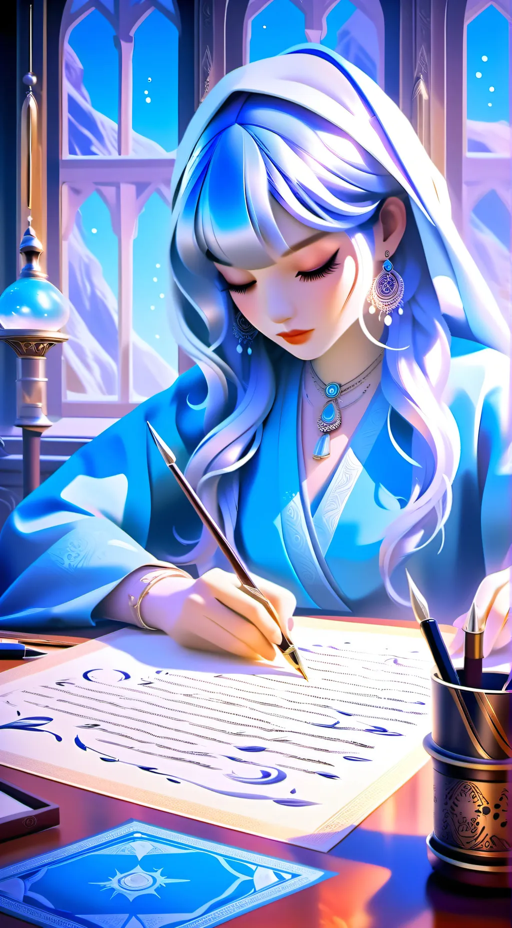 ai character: Hazel background