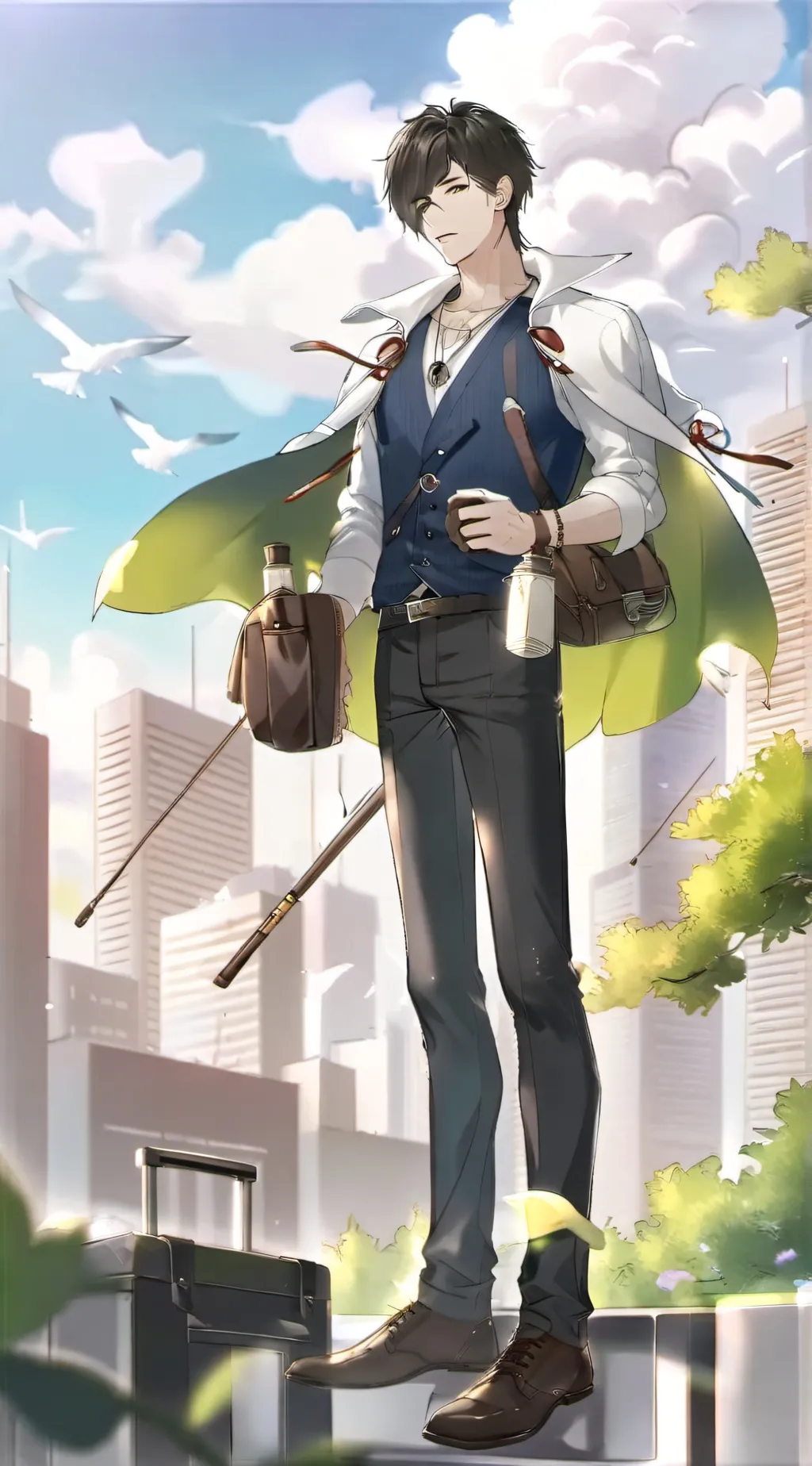 ai character: Mark background