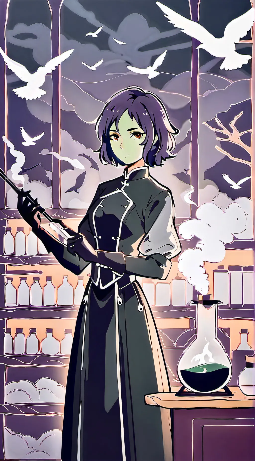 ai character: Mona background