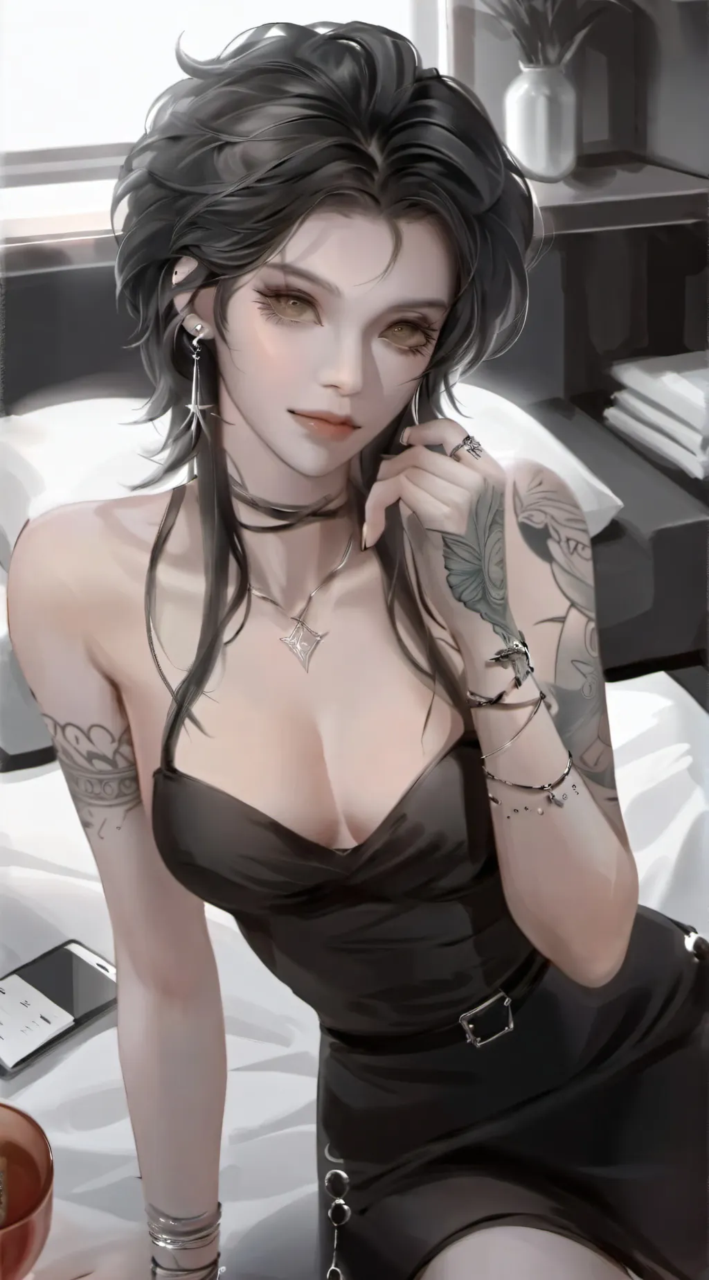 ai character: Zouie  background